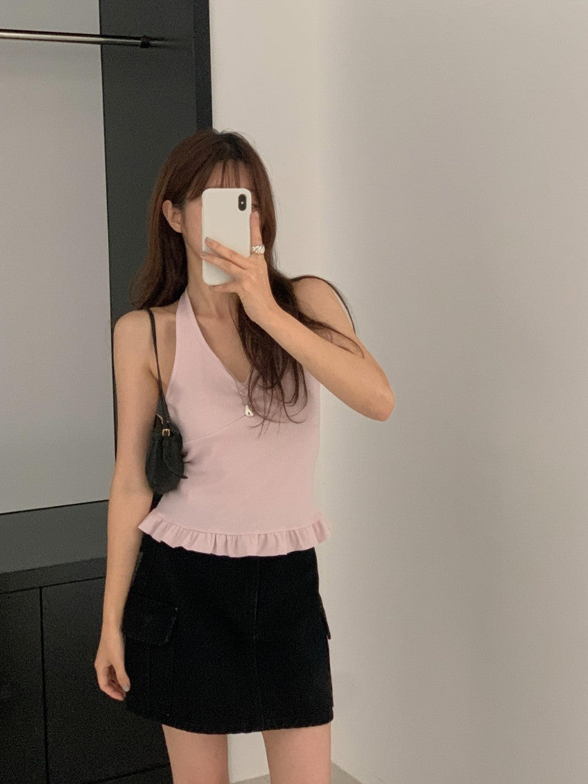 muse halter sleeveless-4col