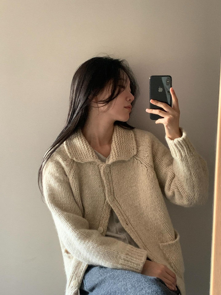 winter rosy cardigan-2col