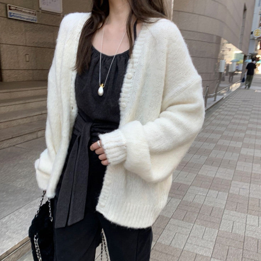 long brush cardigan-3col