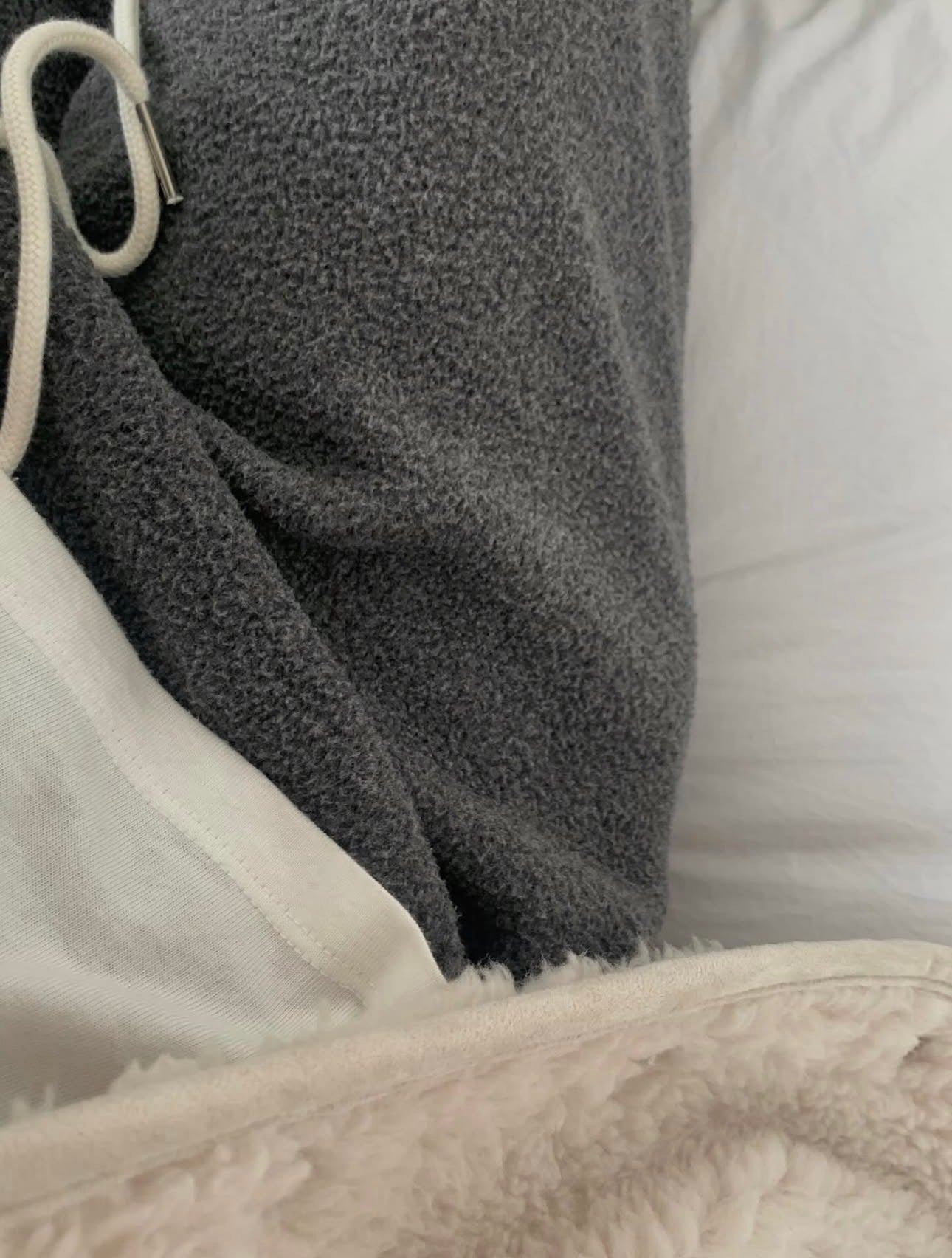 liter snow 2way fleece straight pants-2col