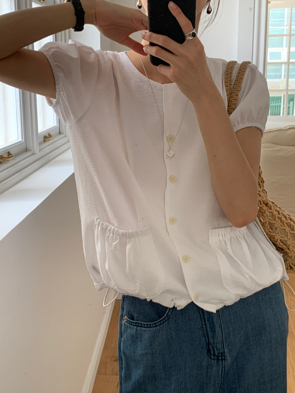 Chesnut blouse jumper-2col