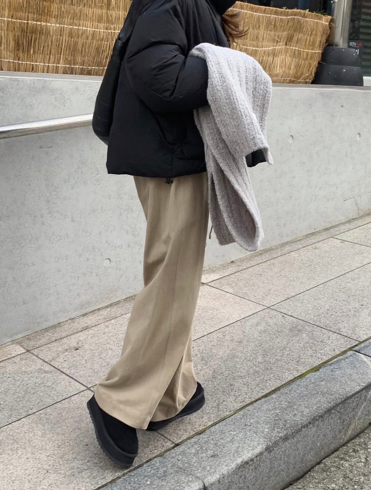 liter dover peach gimo bandding pants-2col