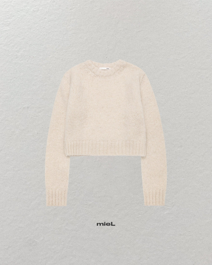 beige即納 Move alpaca knit-4col