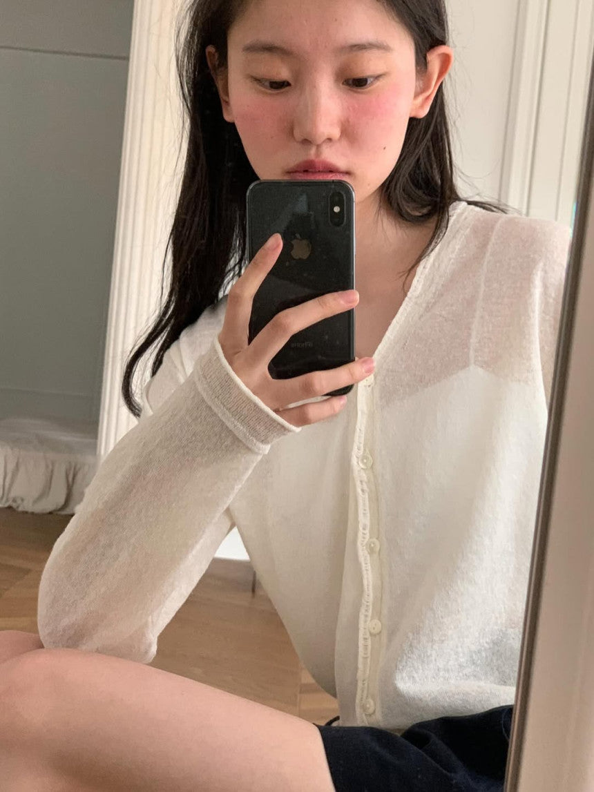 shop linen cardigan-4col