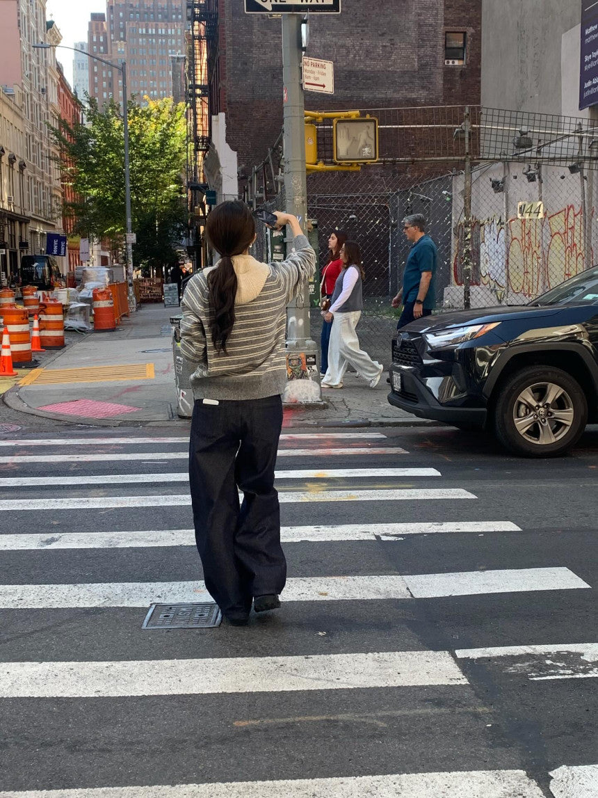 Roots wide inner gimo denim