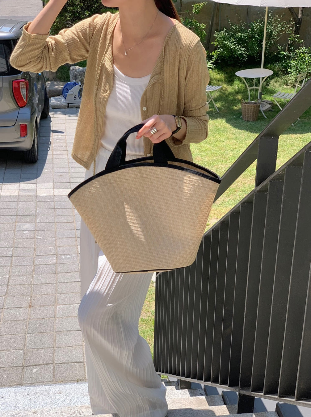 fuzzy cardigan-3col