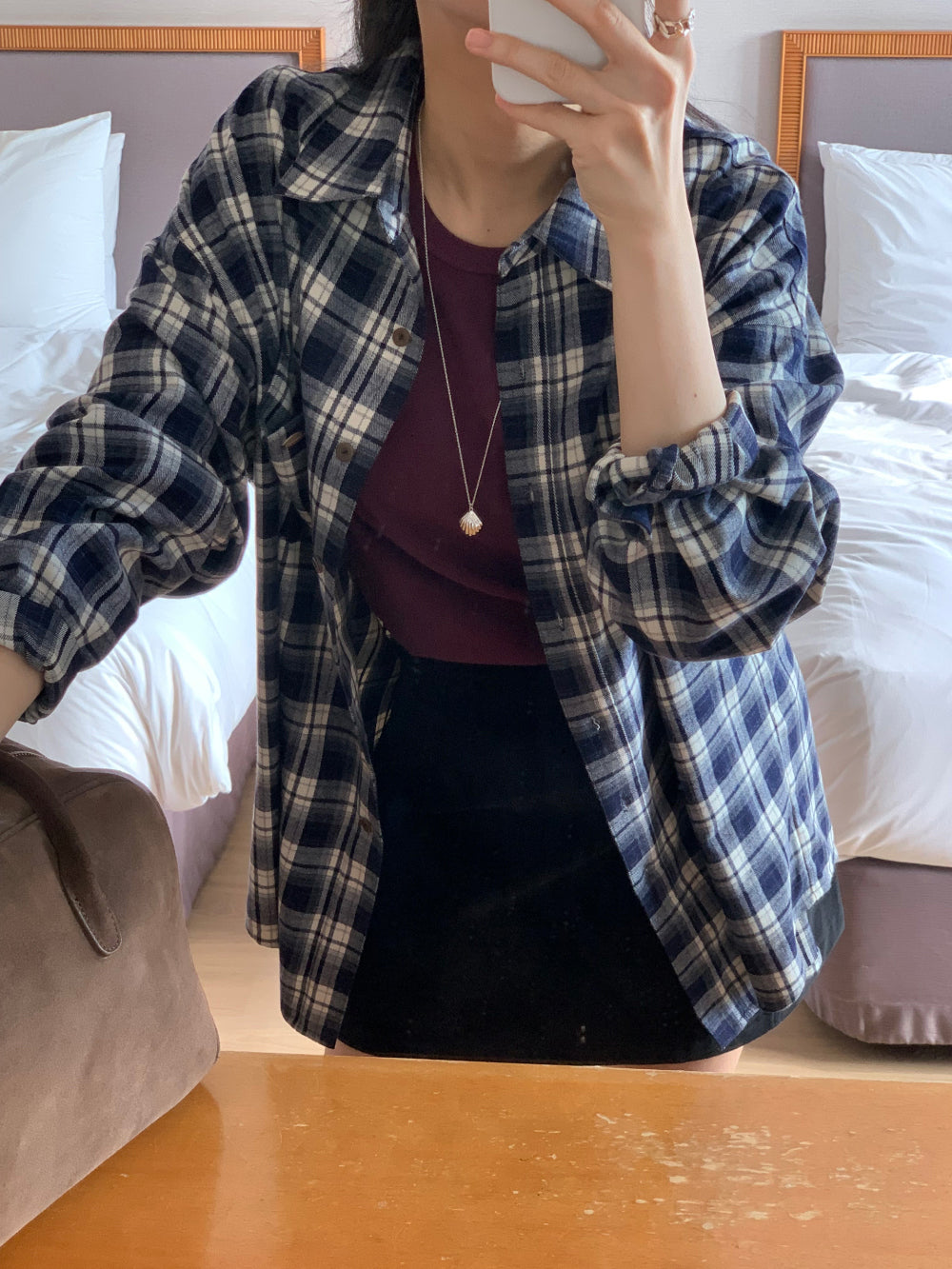 tint check gimo shirt-2col