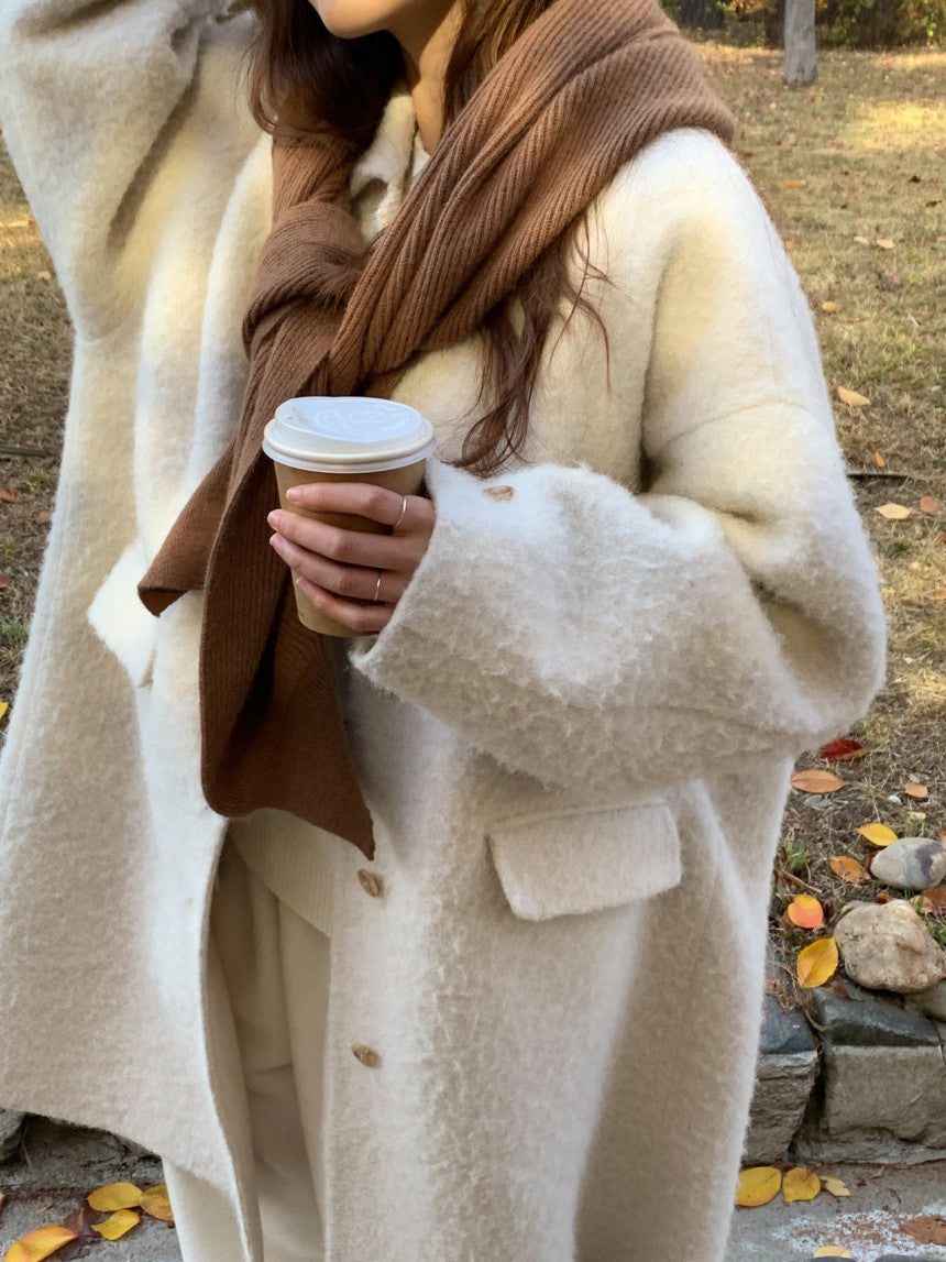 Verona raccoon knit bolero-3col