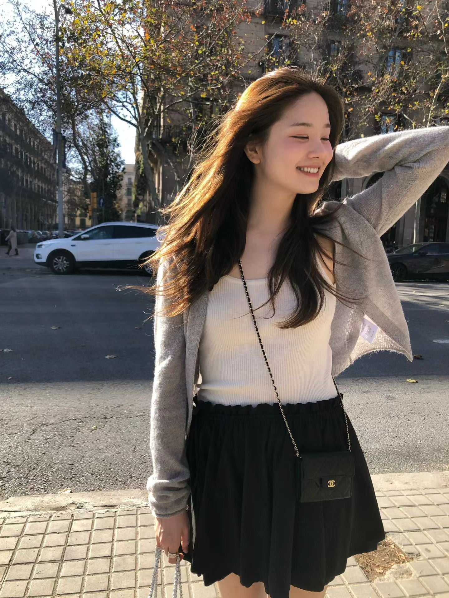 Ounce pico banding mini skirt-2col