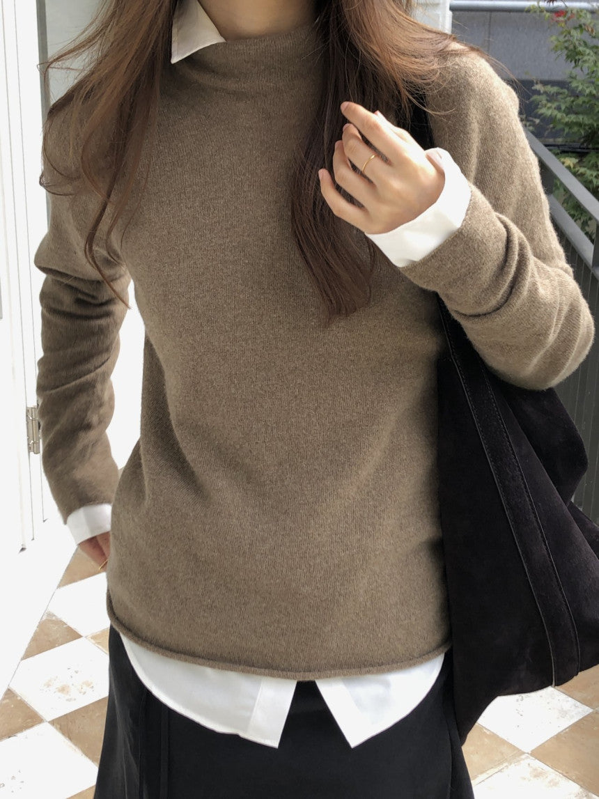 Lanoa cashmere wholegarment knit-4col