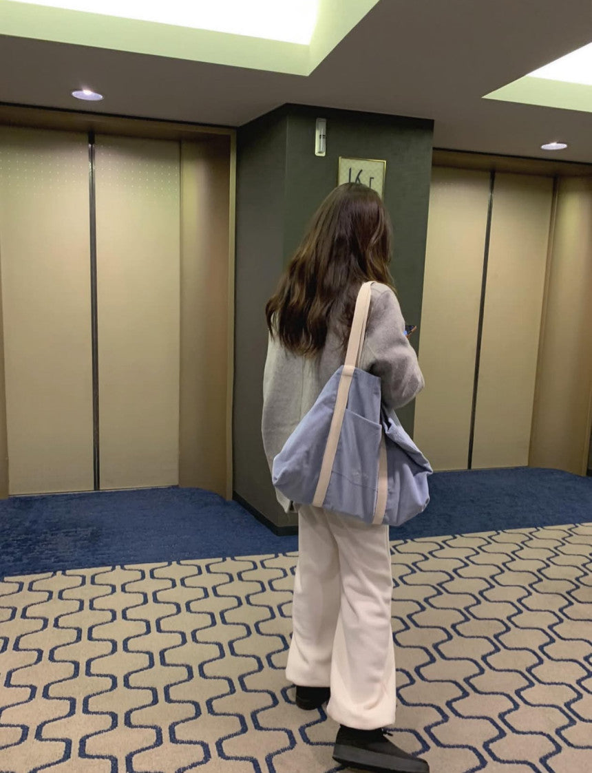 Corduroy big bag-3col