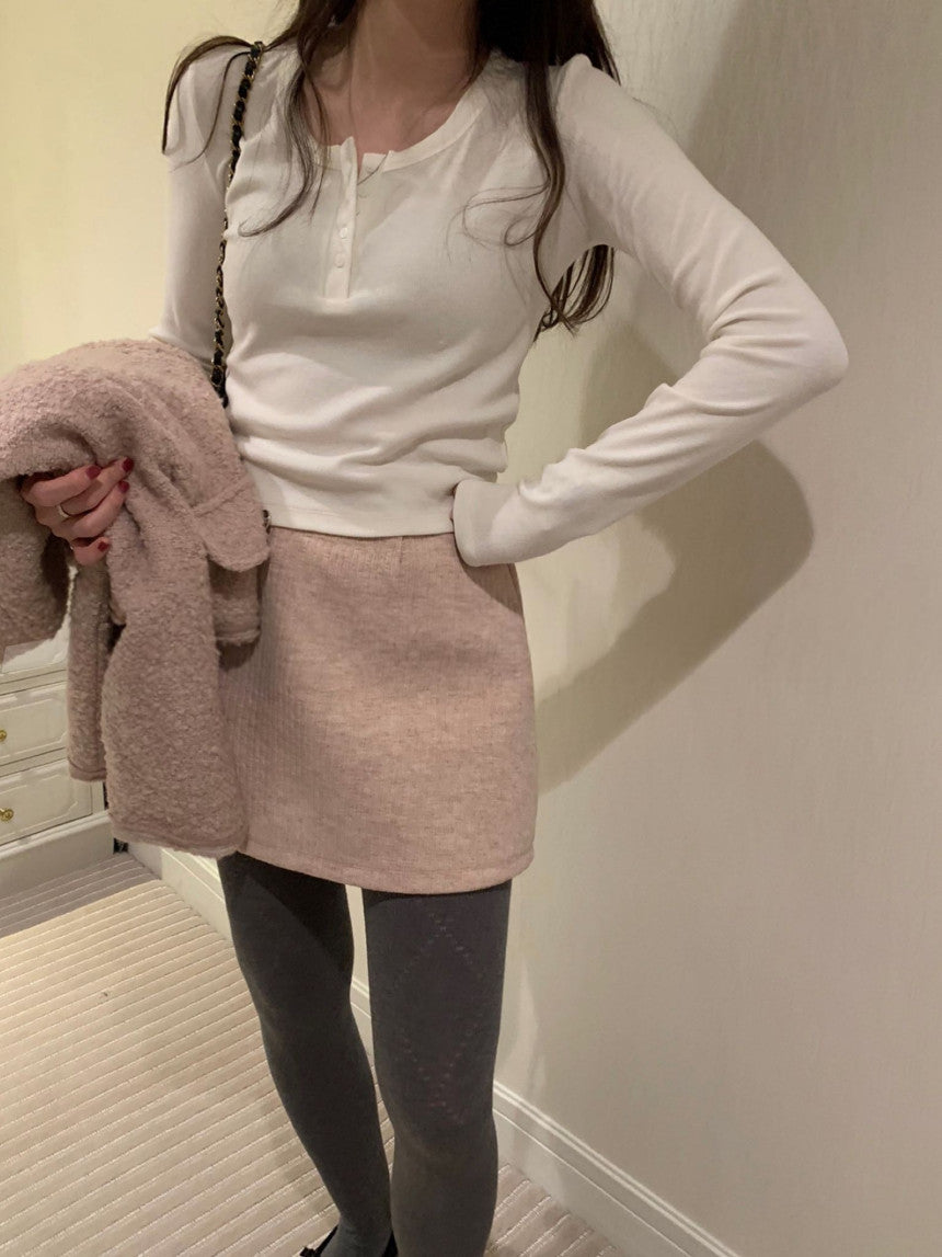 button winter T-4col