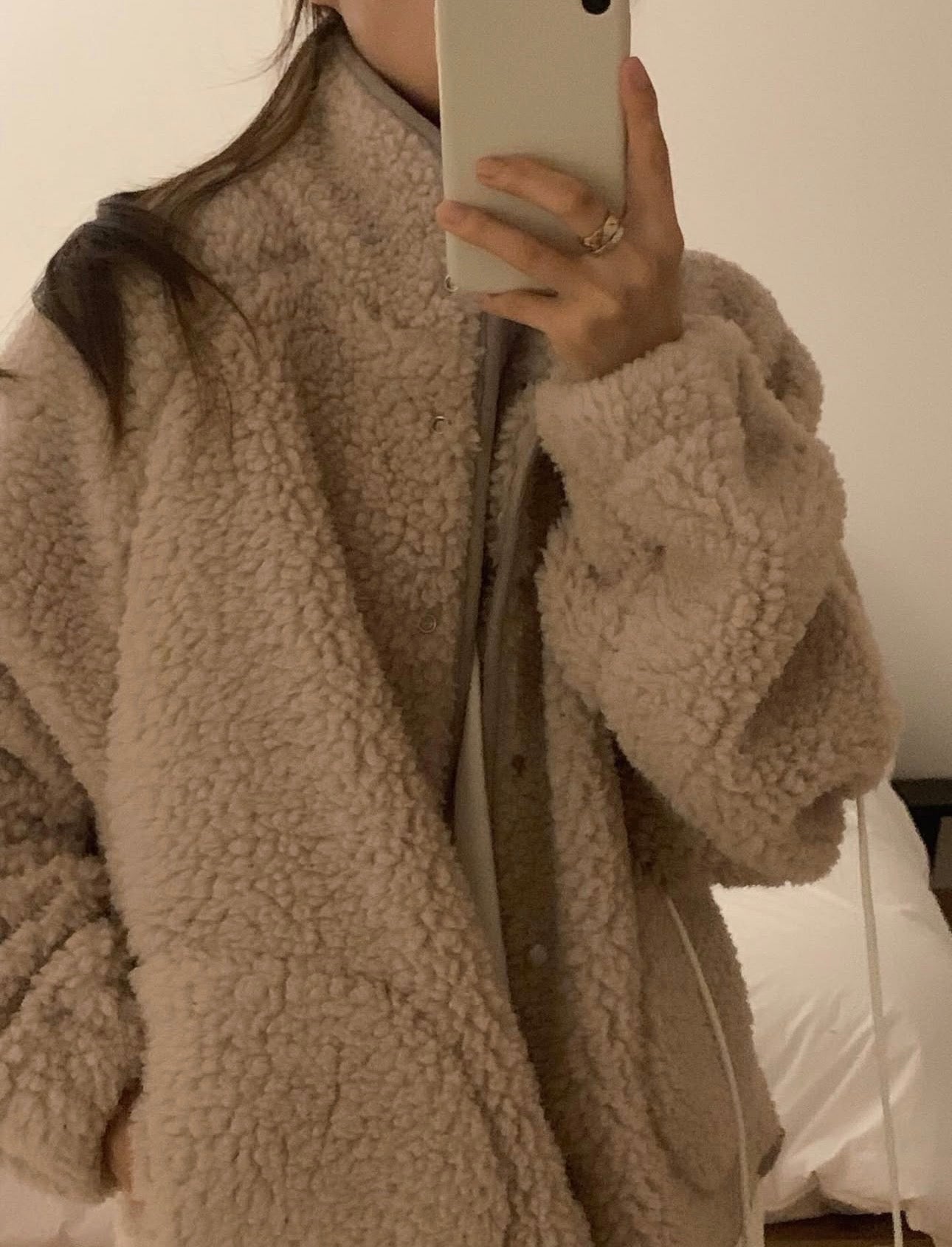 liter teddy searing fleece jumper-2col