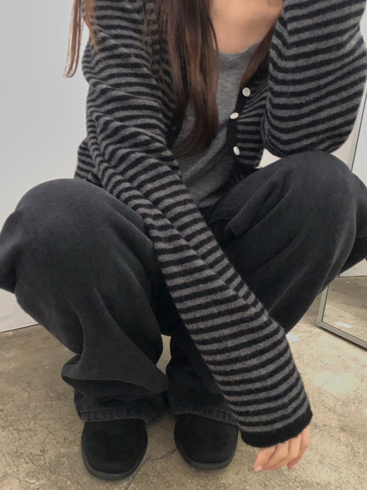 hooded cardigan-3col