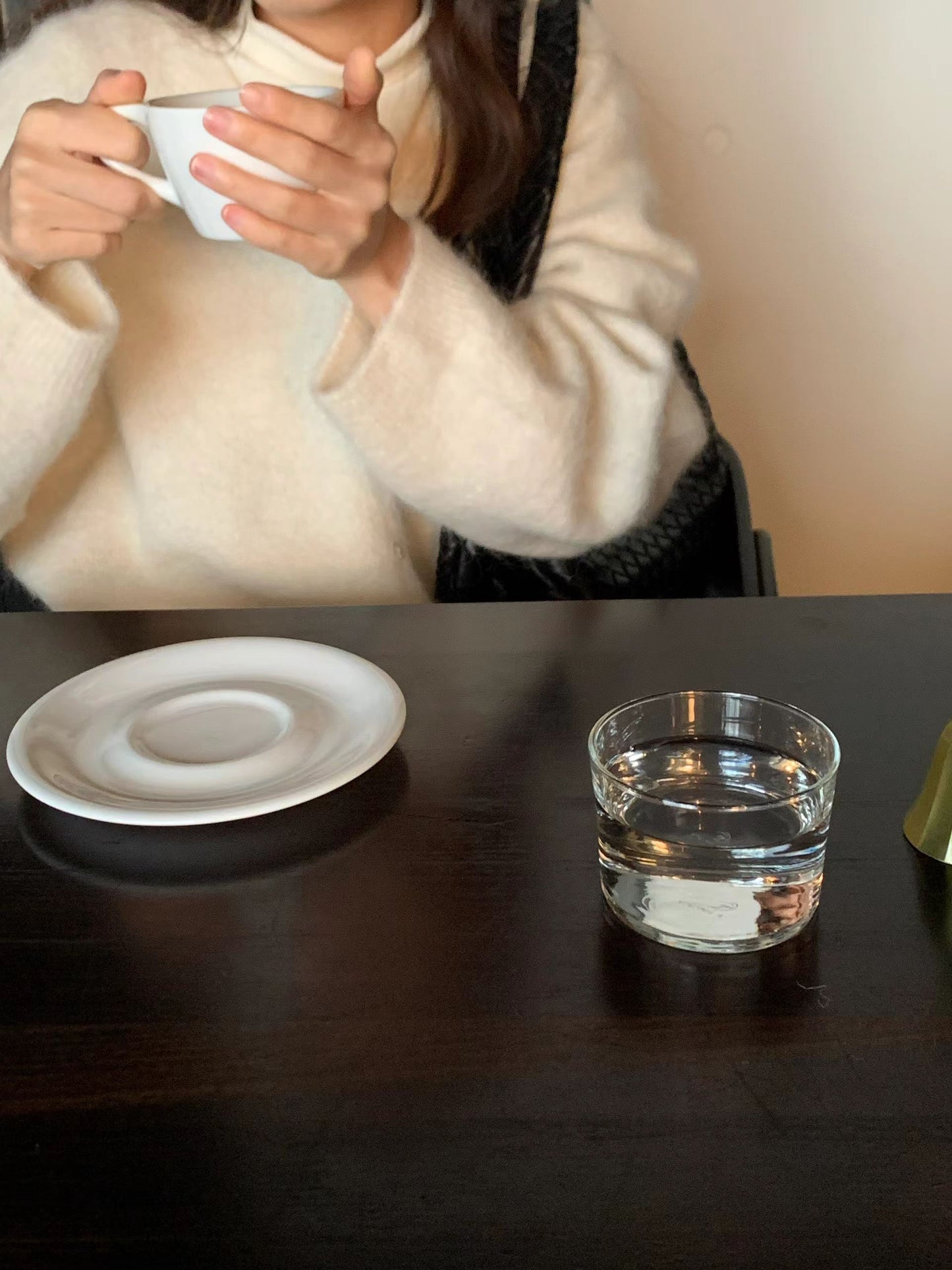 Ounce alpaca volume wholega cardigan-2col