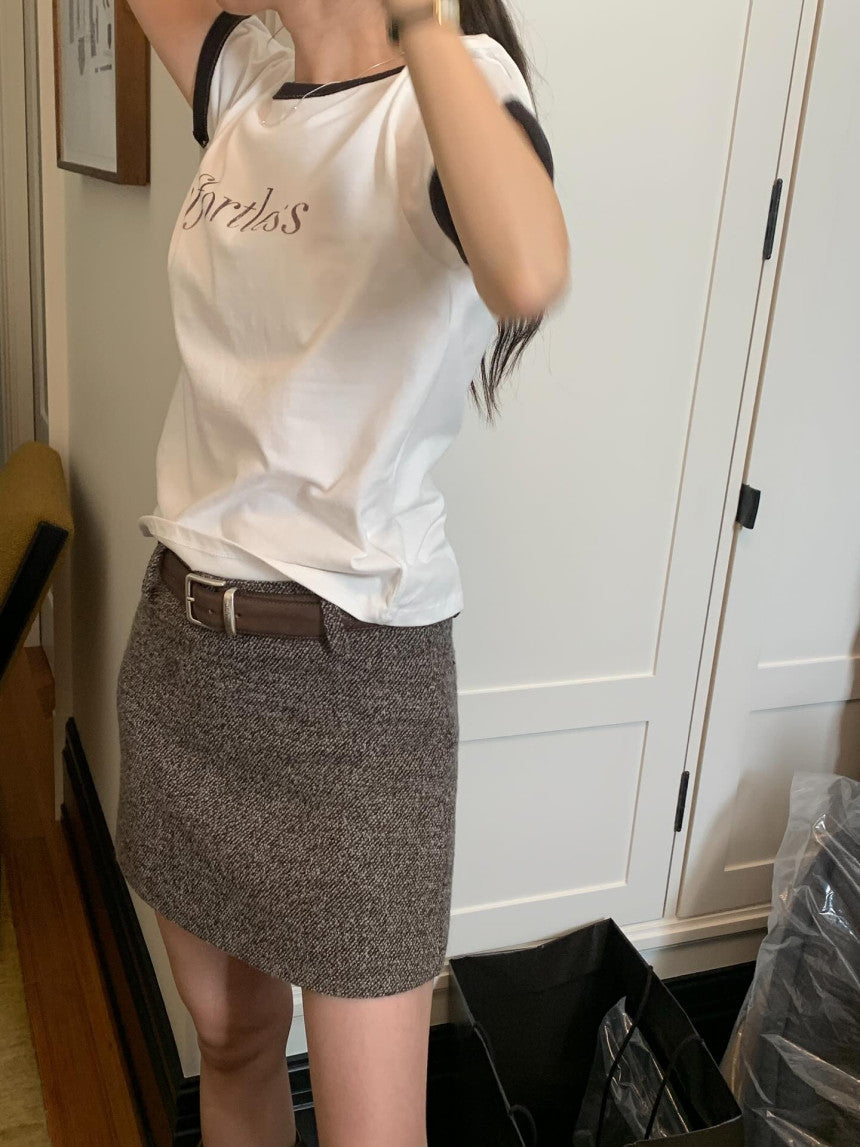 Haven wool skirt-2col