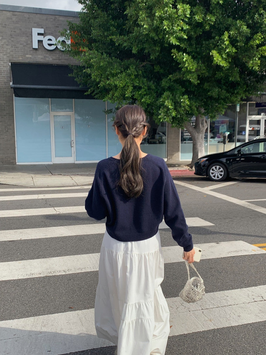 liter anna teard long skirt-2col