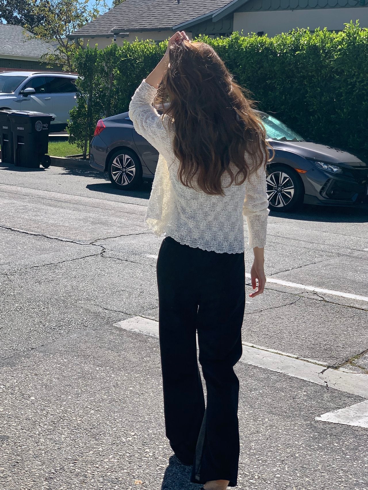 Flora textured cardigan