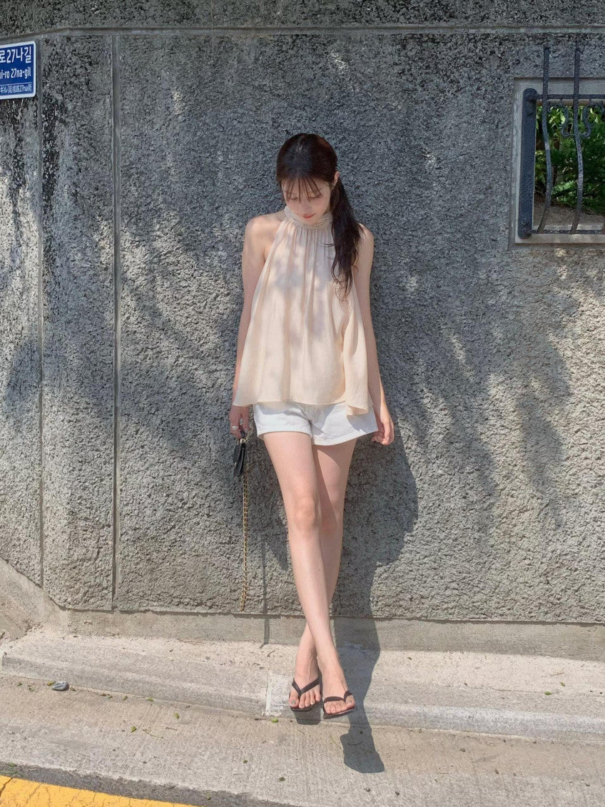 Kayleigh halter sleeveless-3col