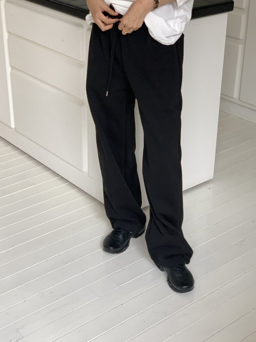 Soft string gimo training pants-4col