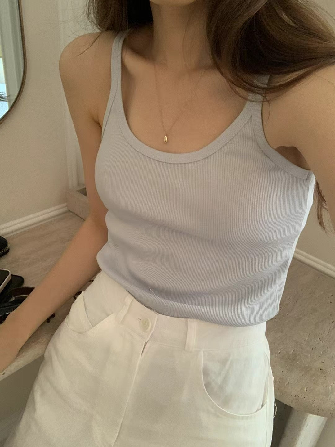Ounce plain sleeveless-5col