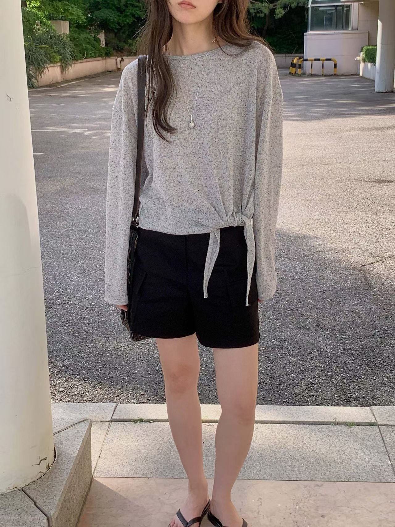 linen bow T-3col