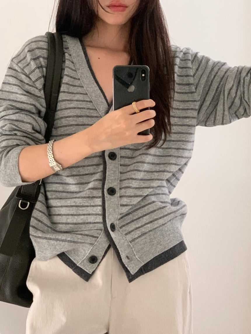 Bound cardigan-2col