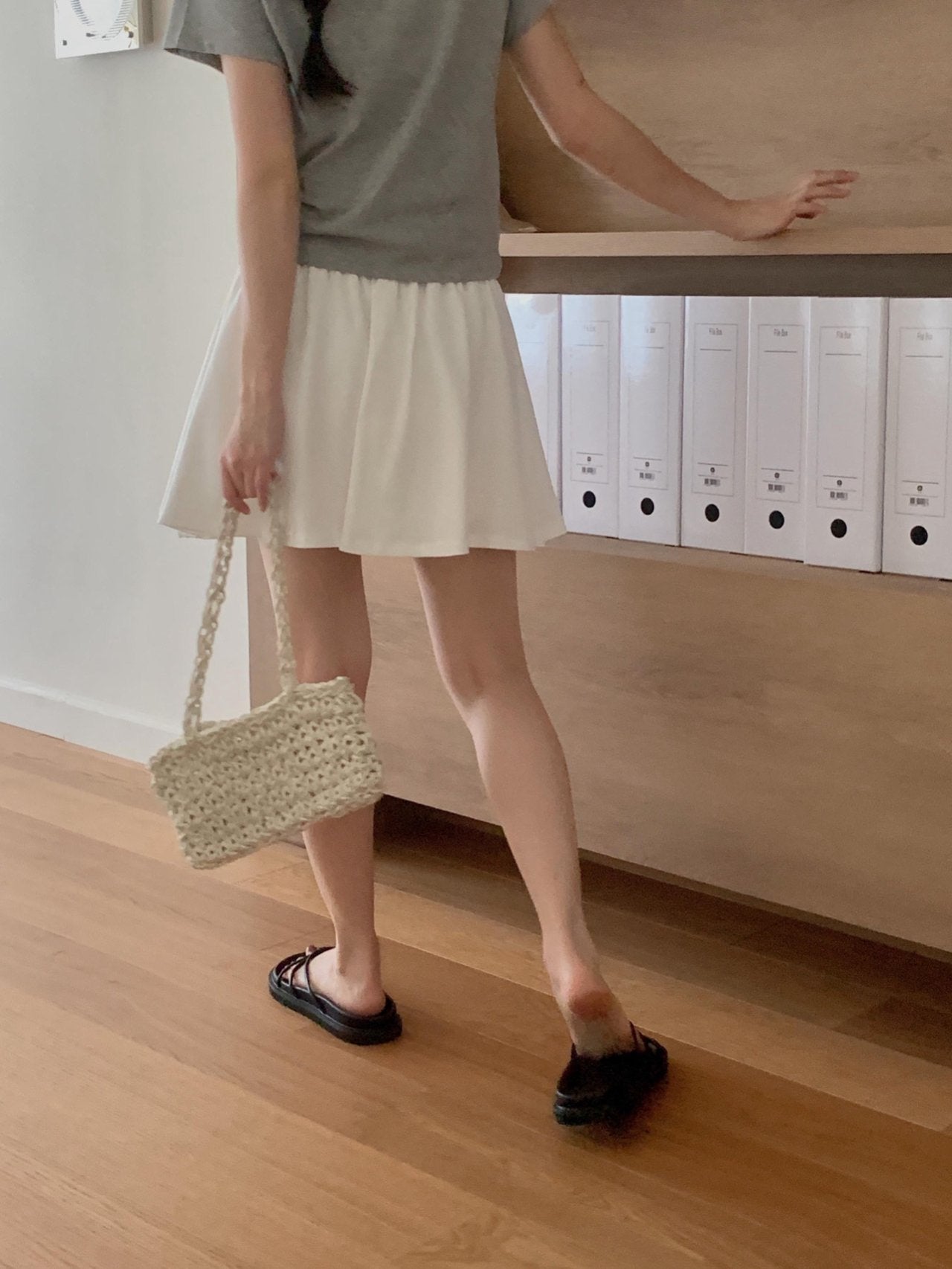 Rush skirt half pants-3col