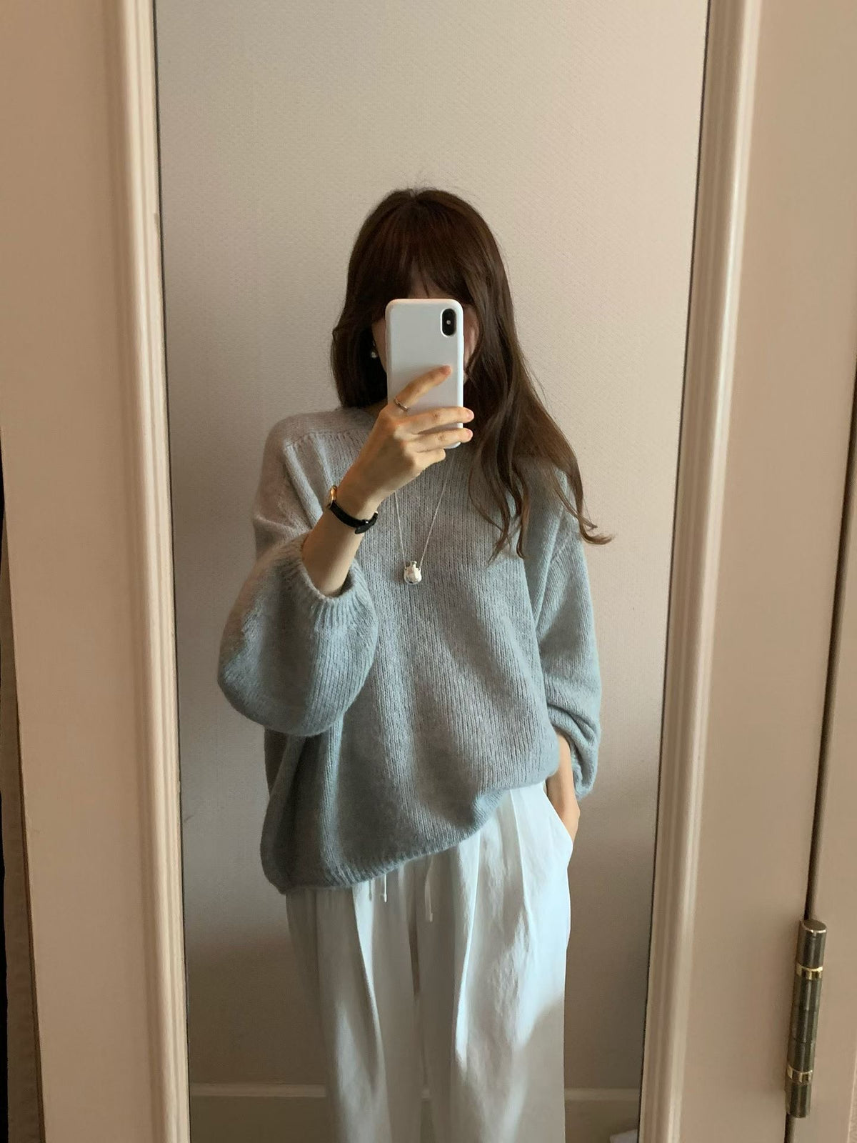 Ounce balloon mohair knit-3col
