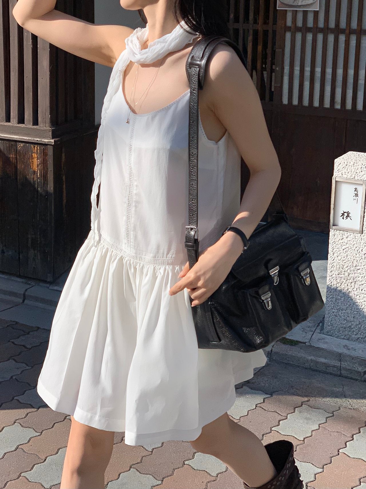 peach lace short onepiece