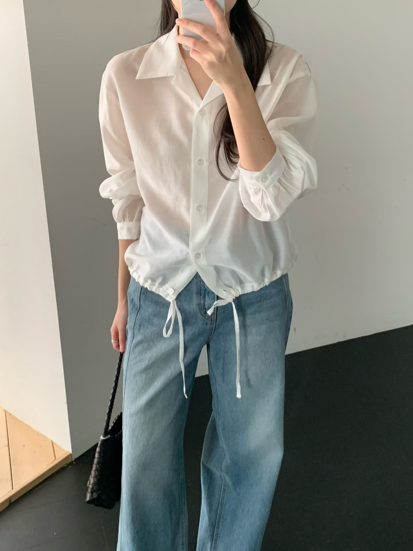 wind string blouse-3col