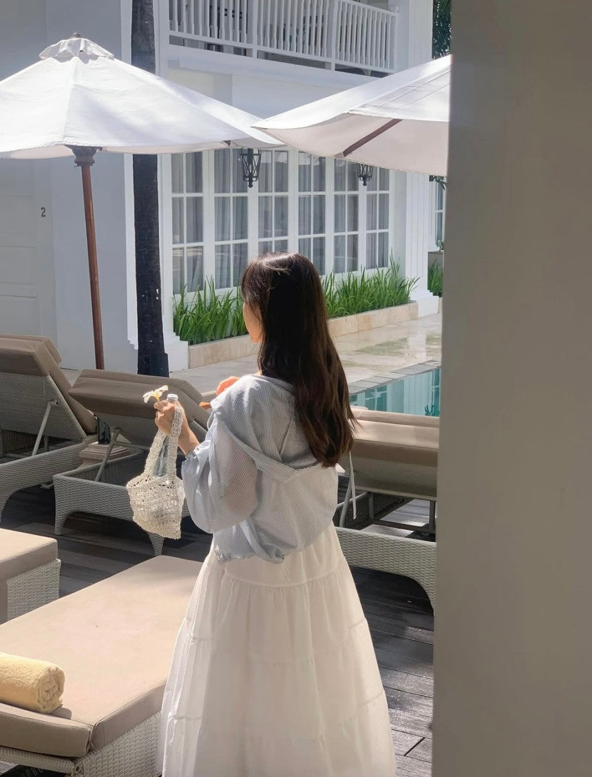 liter pino s.t hood blouse-2col