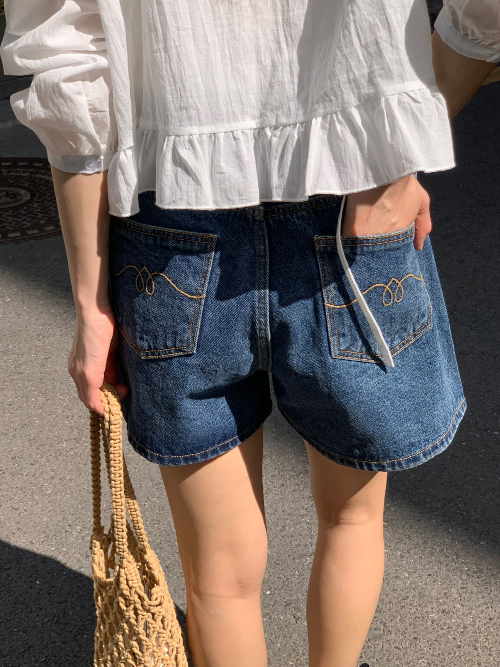 winner denim shorts-2col