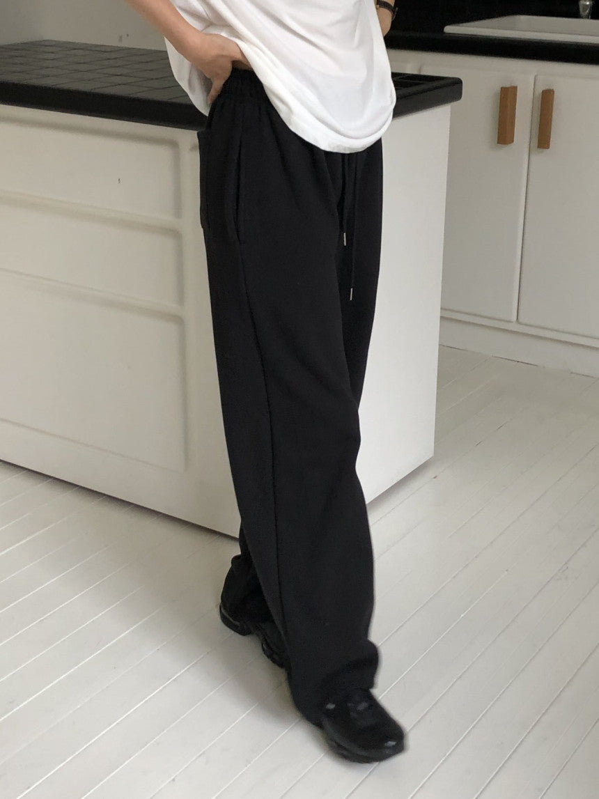 Soft string gimo training pants-4col