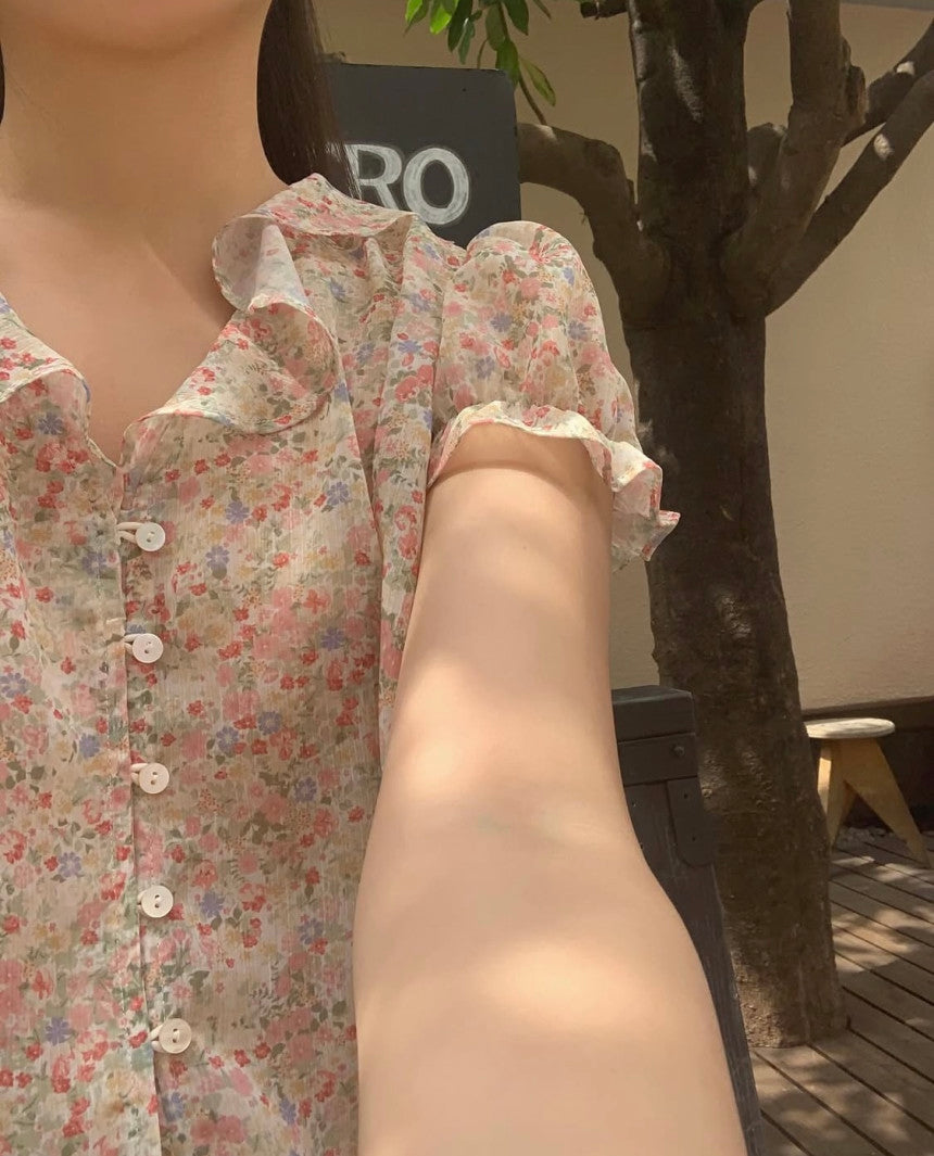liter kiko flower blouse