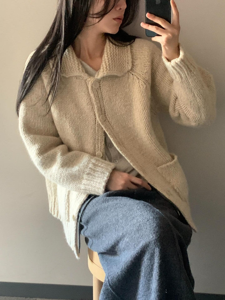 winter rosy cardigan-2col