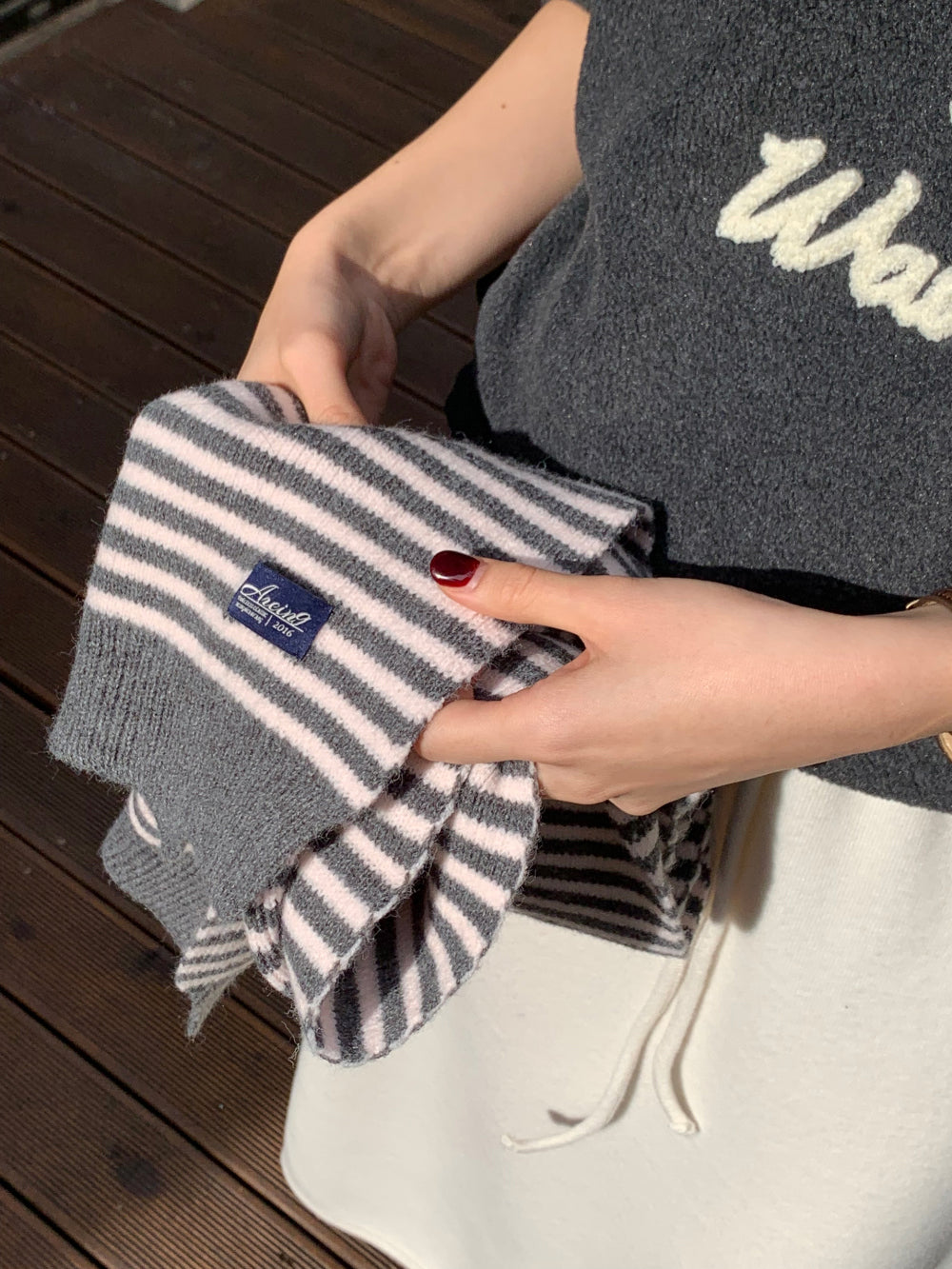 Homme knit muffler-3col