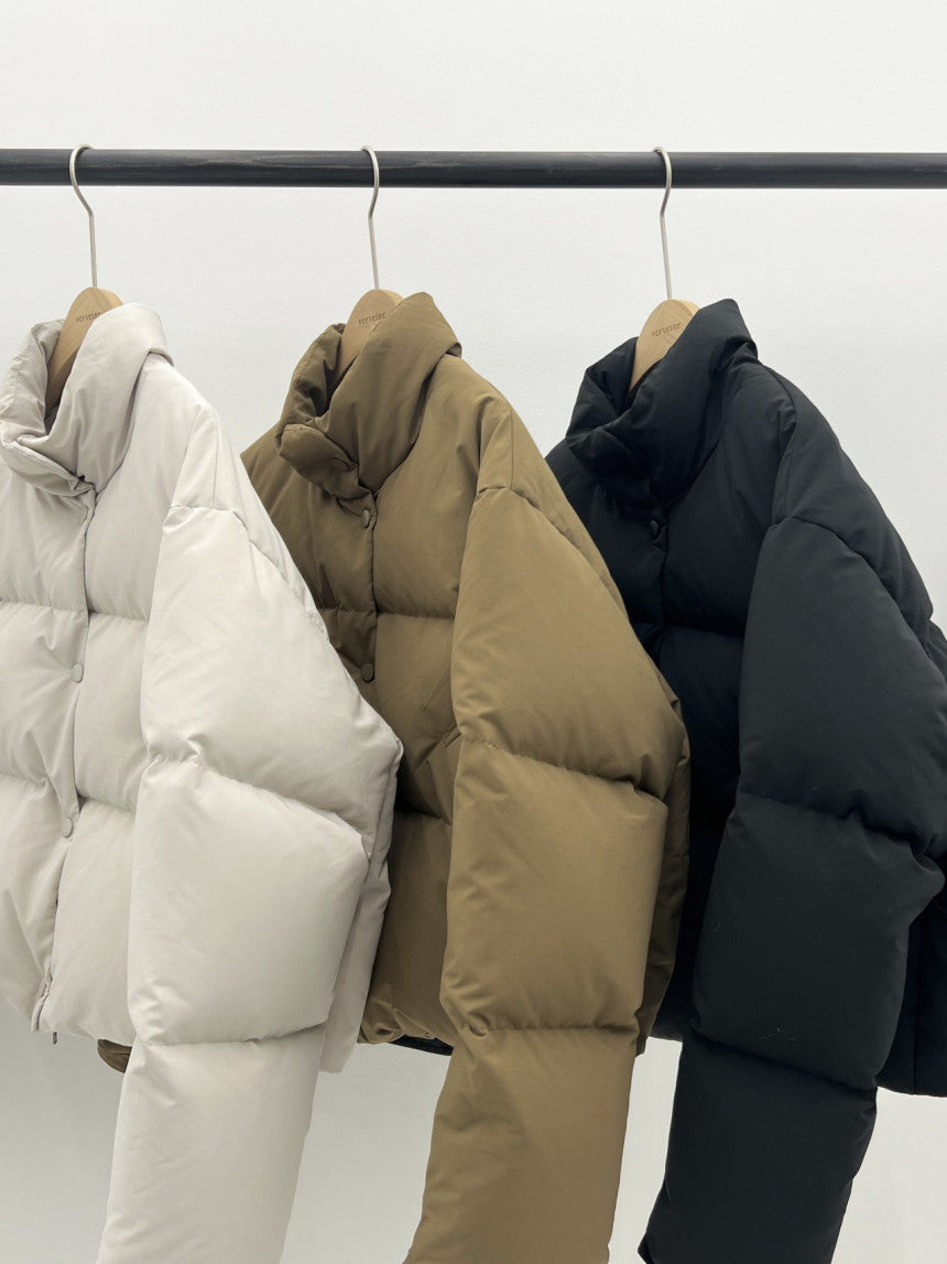 Basel duckdown short padding-3col