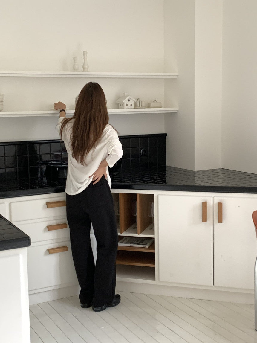 Pure brush cotton T-2col