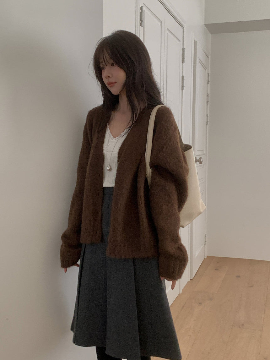 new inder wool skirt-2col