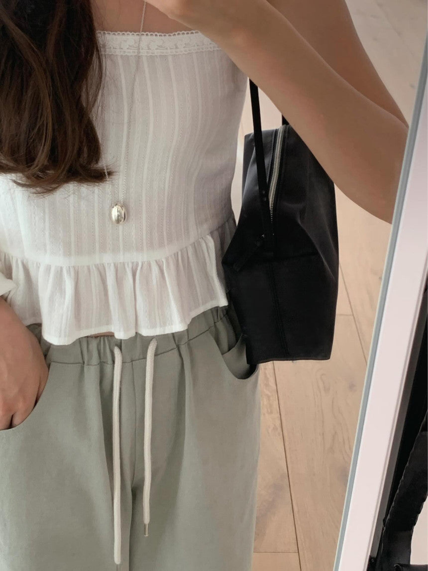 liter molly frill bustier blouse