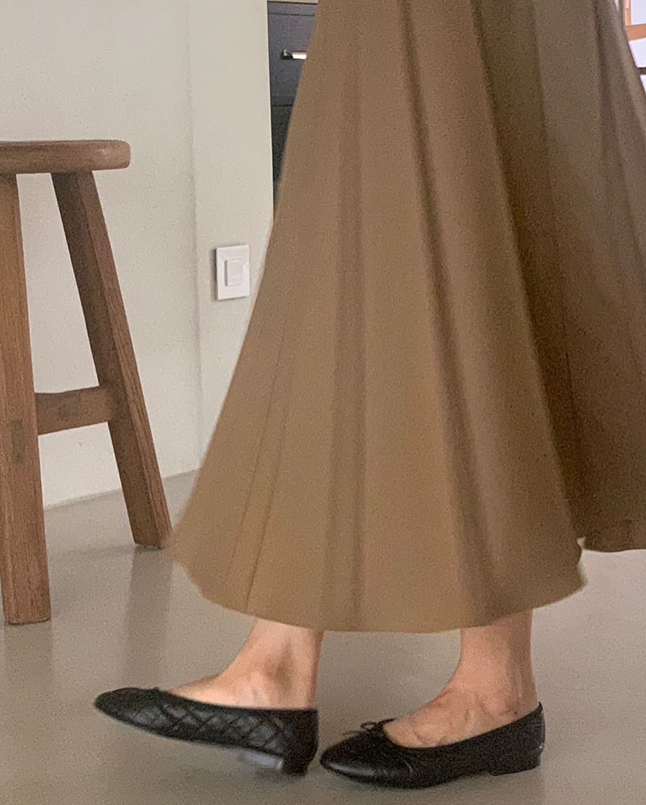 liter kkamiyu pleats skirt-2col