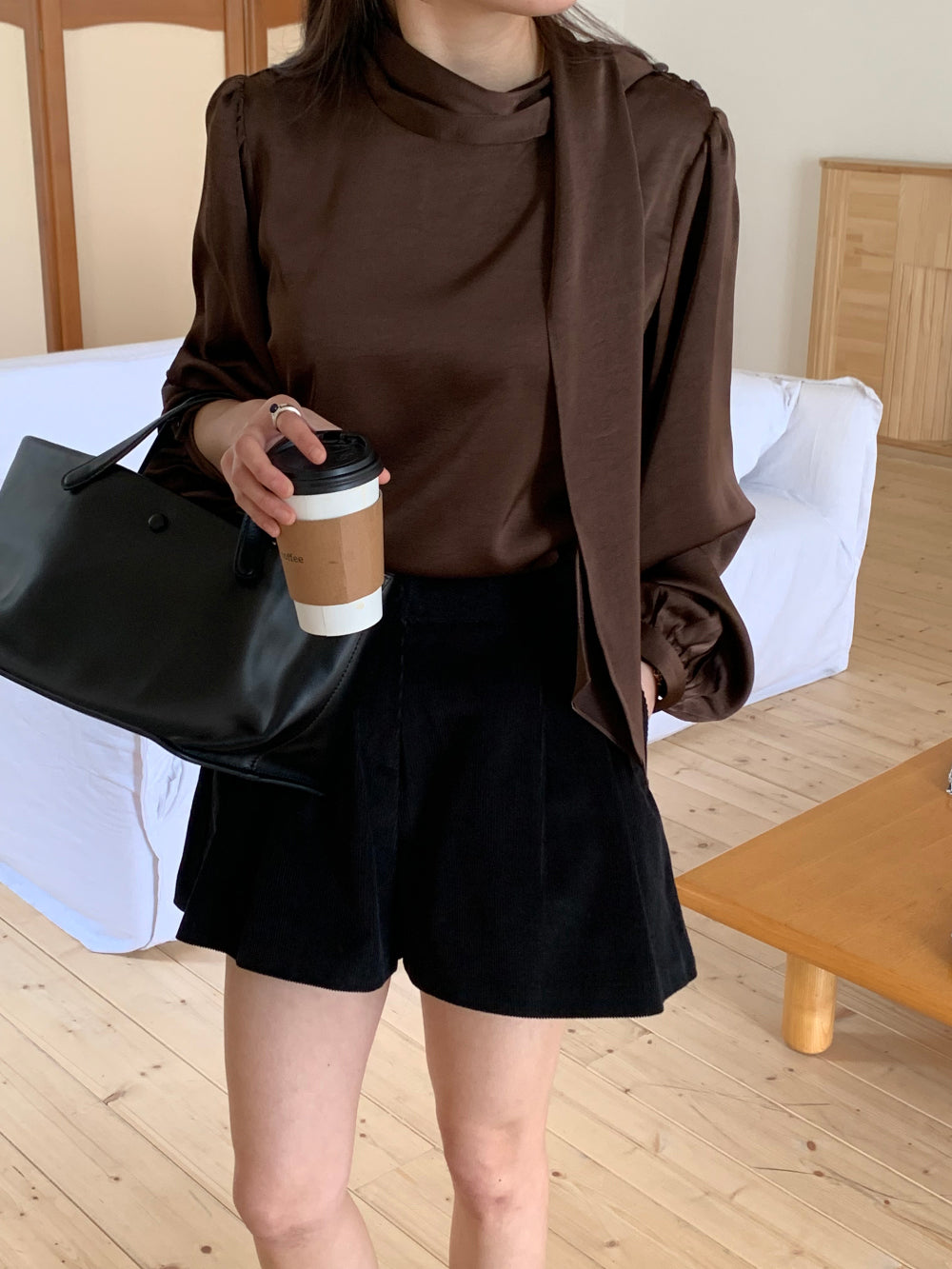 house tie blouse-3col