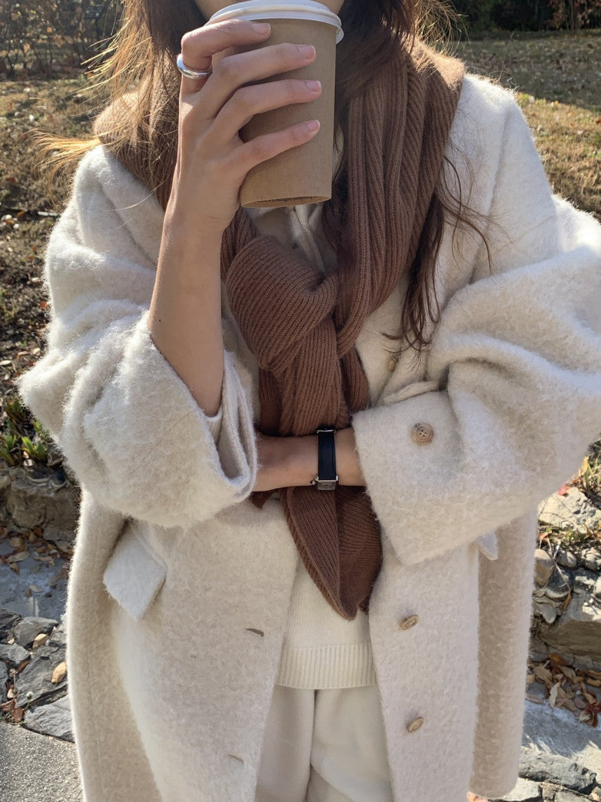 Verona raccoon knit bolero-3col