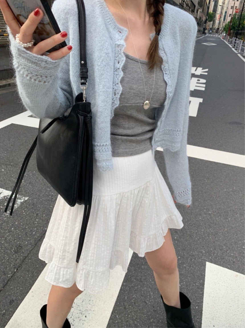 romantic alpaca cardigan-4col