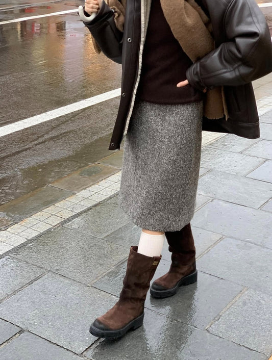 Margaret wool skirt-3col