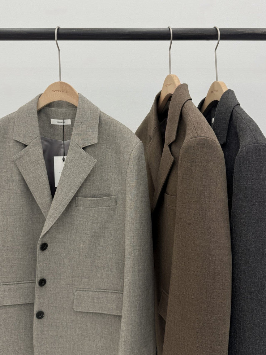 British basic blazer jacket-3col