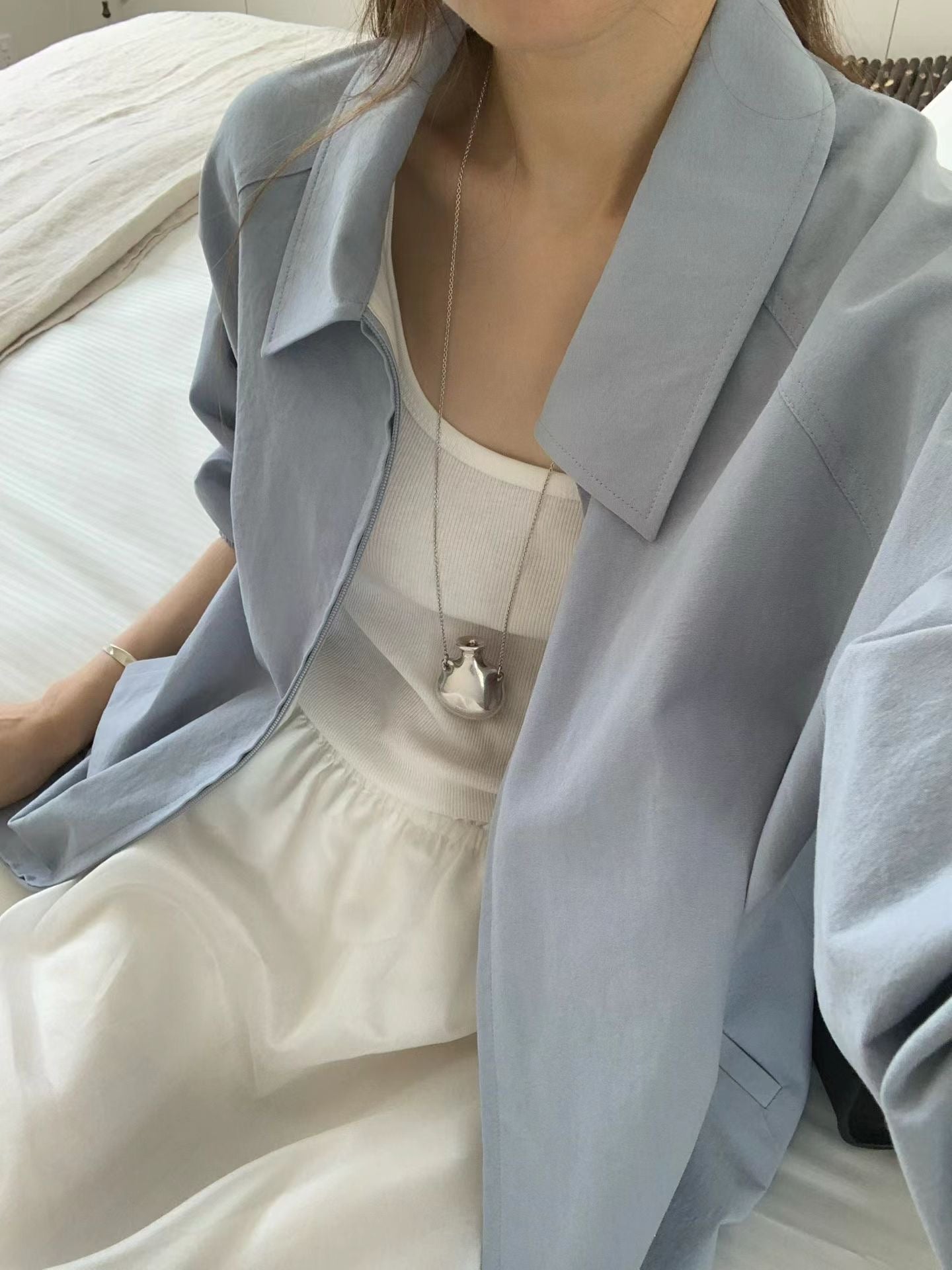 Ounce basic blouson jumper-2col