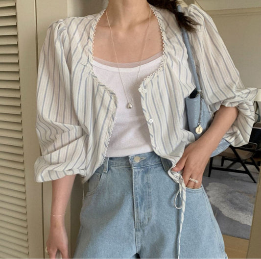 Nety lace blouse-2col
