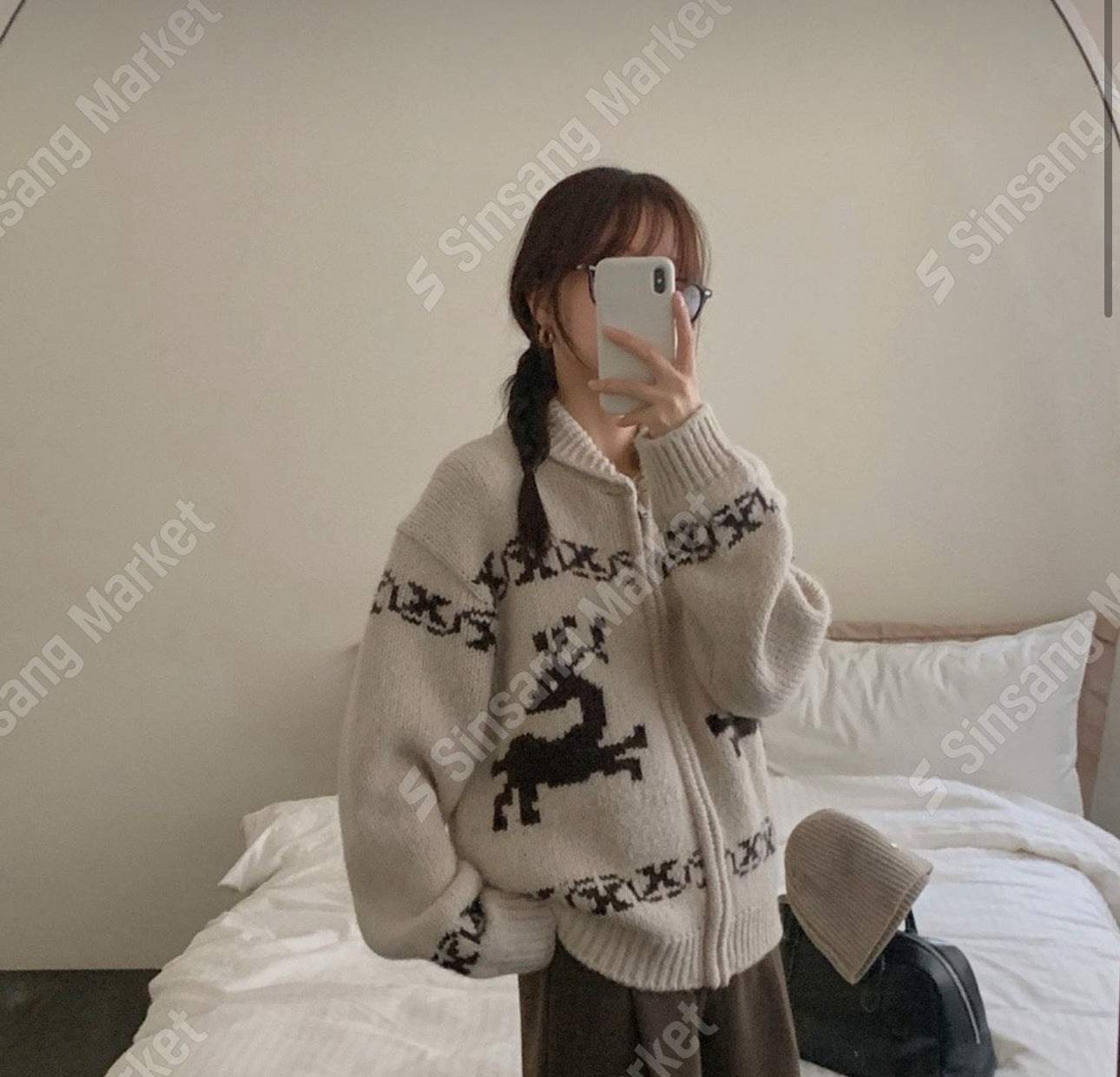 Nordic cardigan-3col